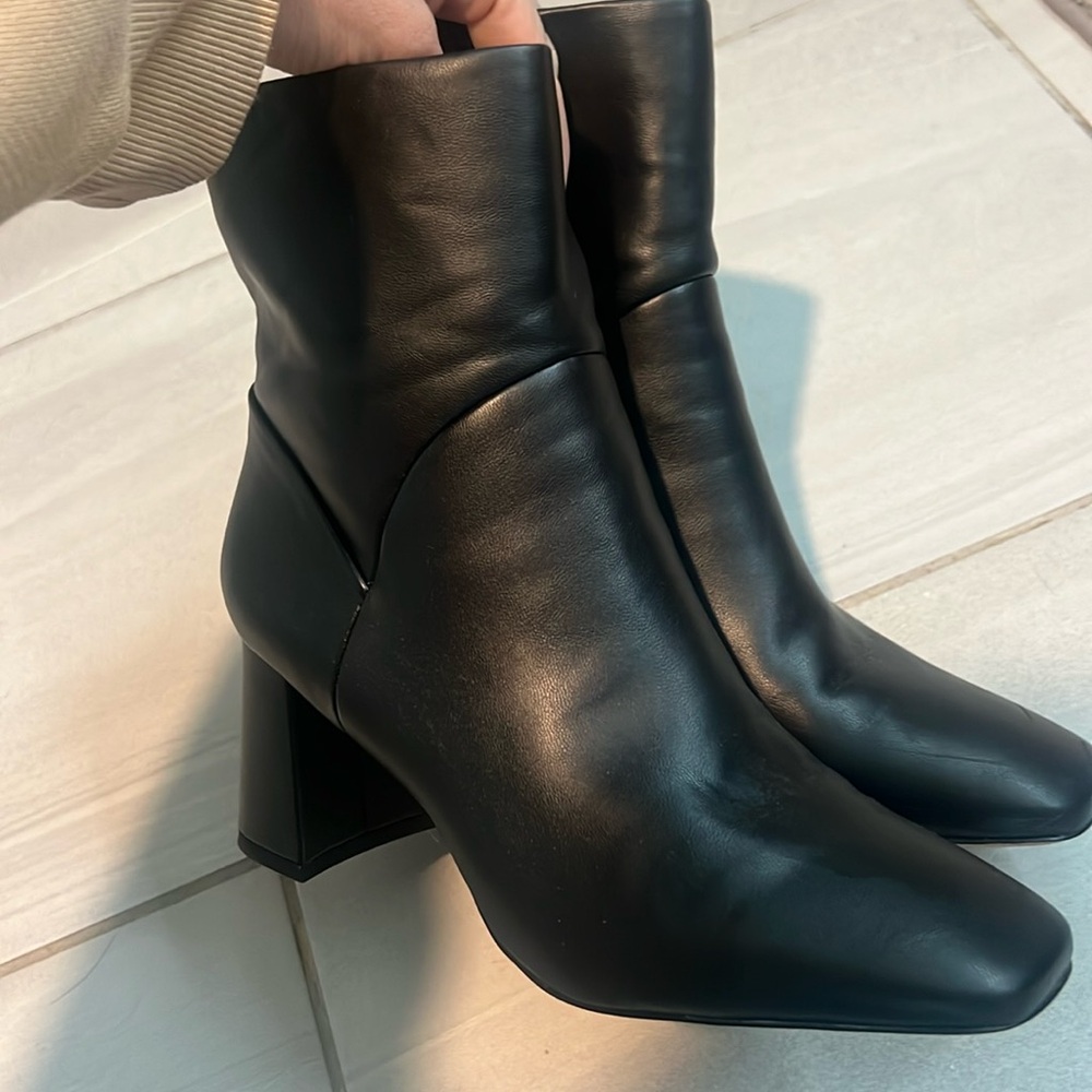 Black Booties Square Toe - image 2